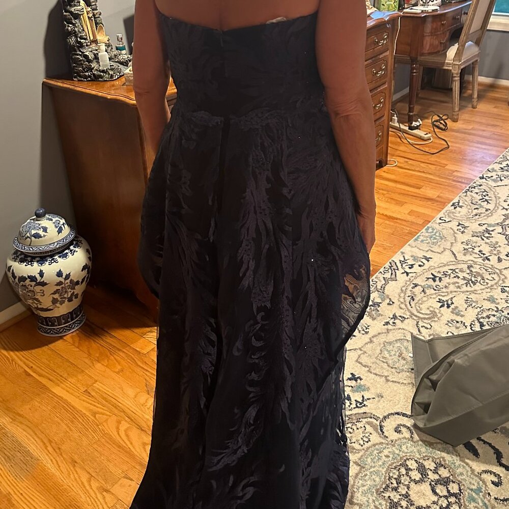 NWT, Mother of the Bride/GroomMON CHERI MONTAGE 219992, Navy Blue Gown Size 12 - Picture 11 of 11
